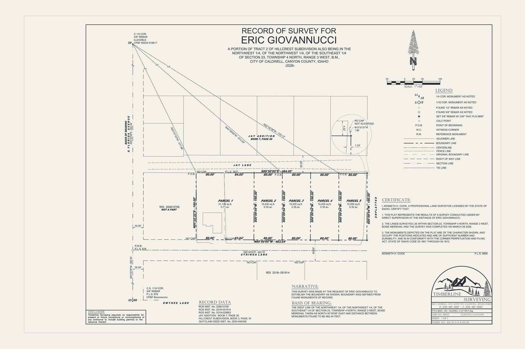 0 Syringa Lane — land development in Caldwell, ID