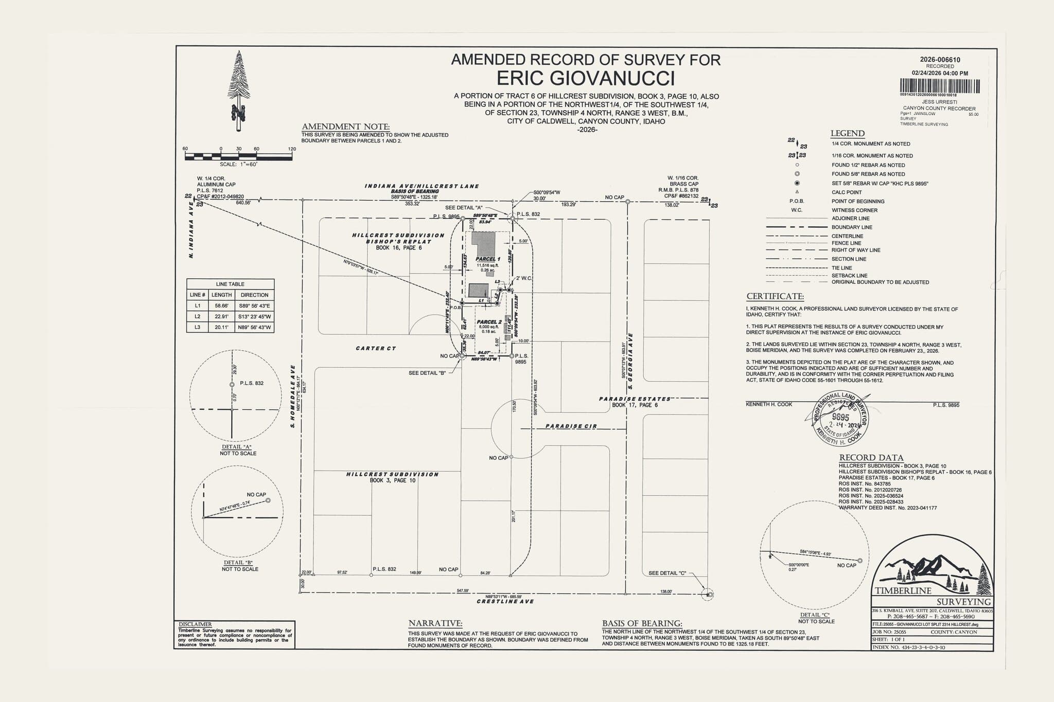 2314 Hillcrest Ln — land development, photograph 1
